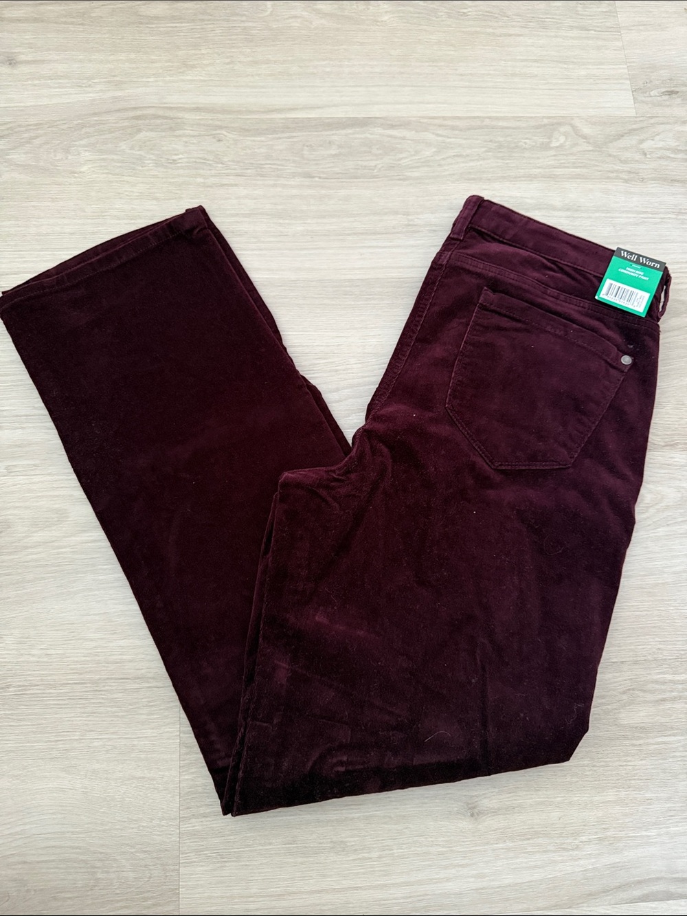 Well Worn Wine Corduroy Jeans